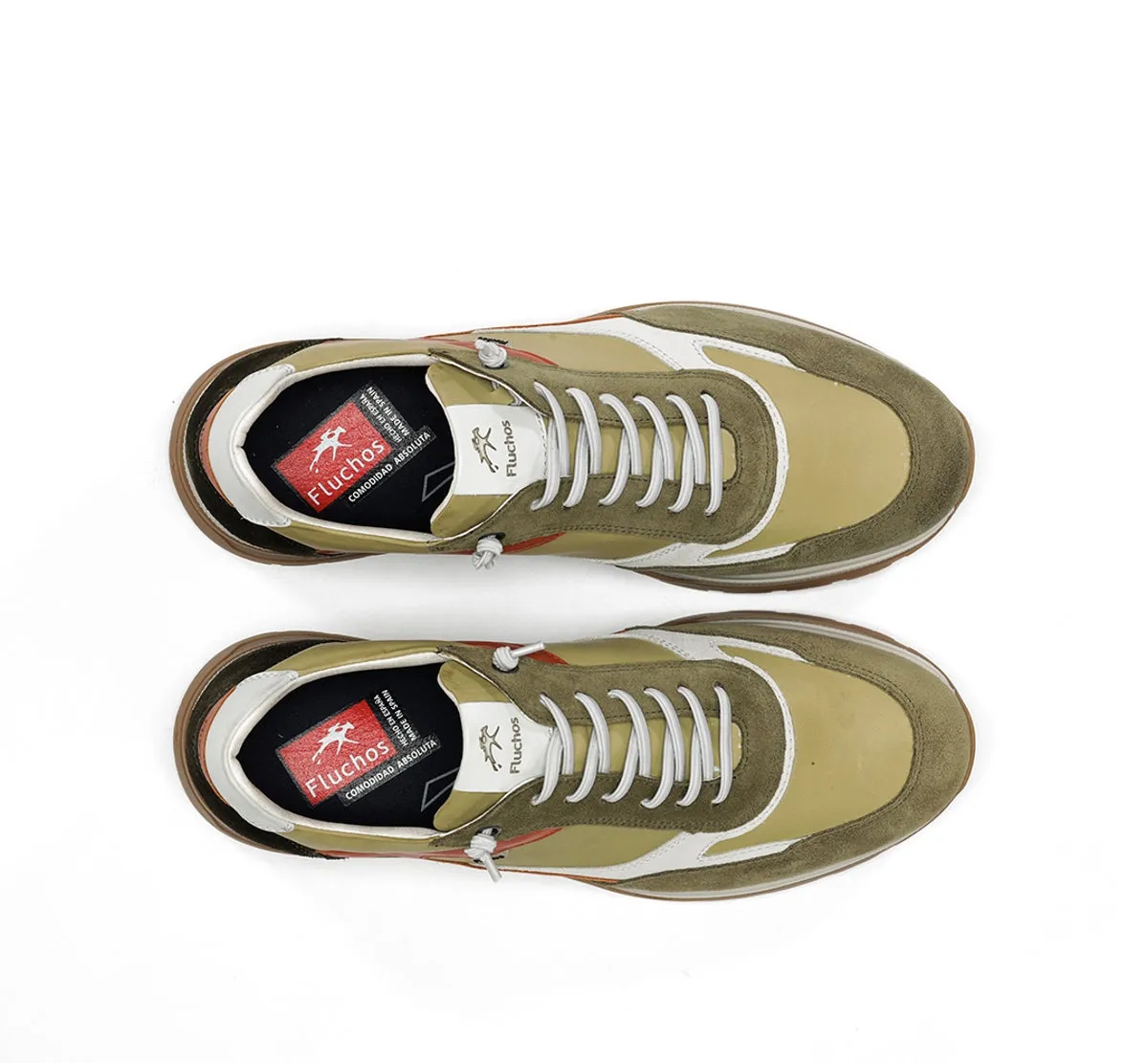 Fluchos Louis F2192 sneakers uomo verdi pelle