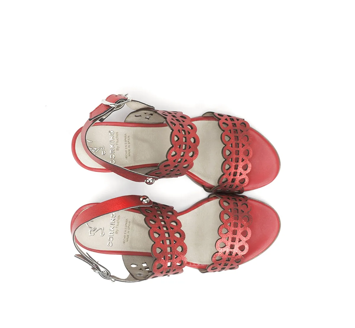 Dorking Norqui D8173 sandalo tacco donna rosa