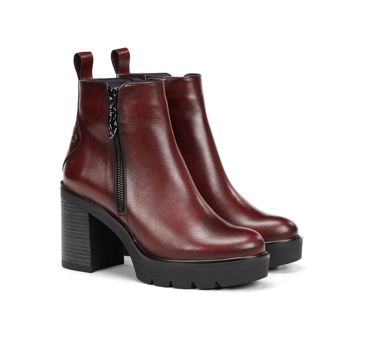 Fluchos Alert D9562 stivaletto bordeaux tacco track