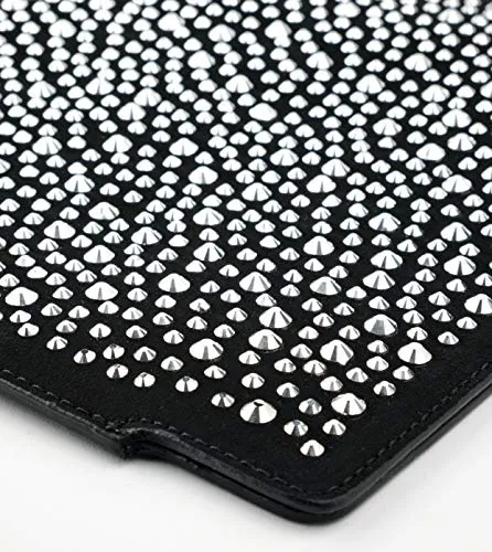 Alexander Smith Strass custodia tablet iPad nera 19,5x25 pelle