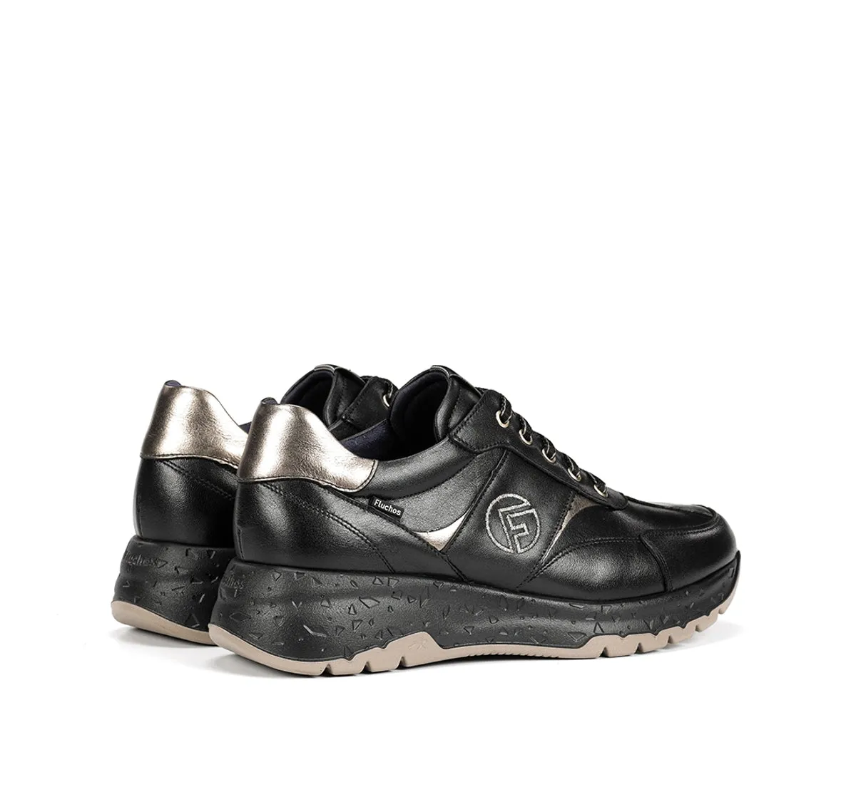 Fluchos Nexus F2309 sneakers donna nero pelle