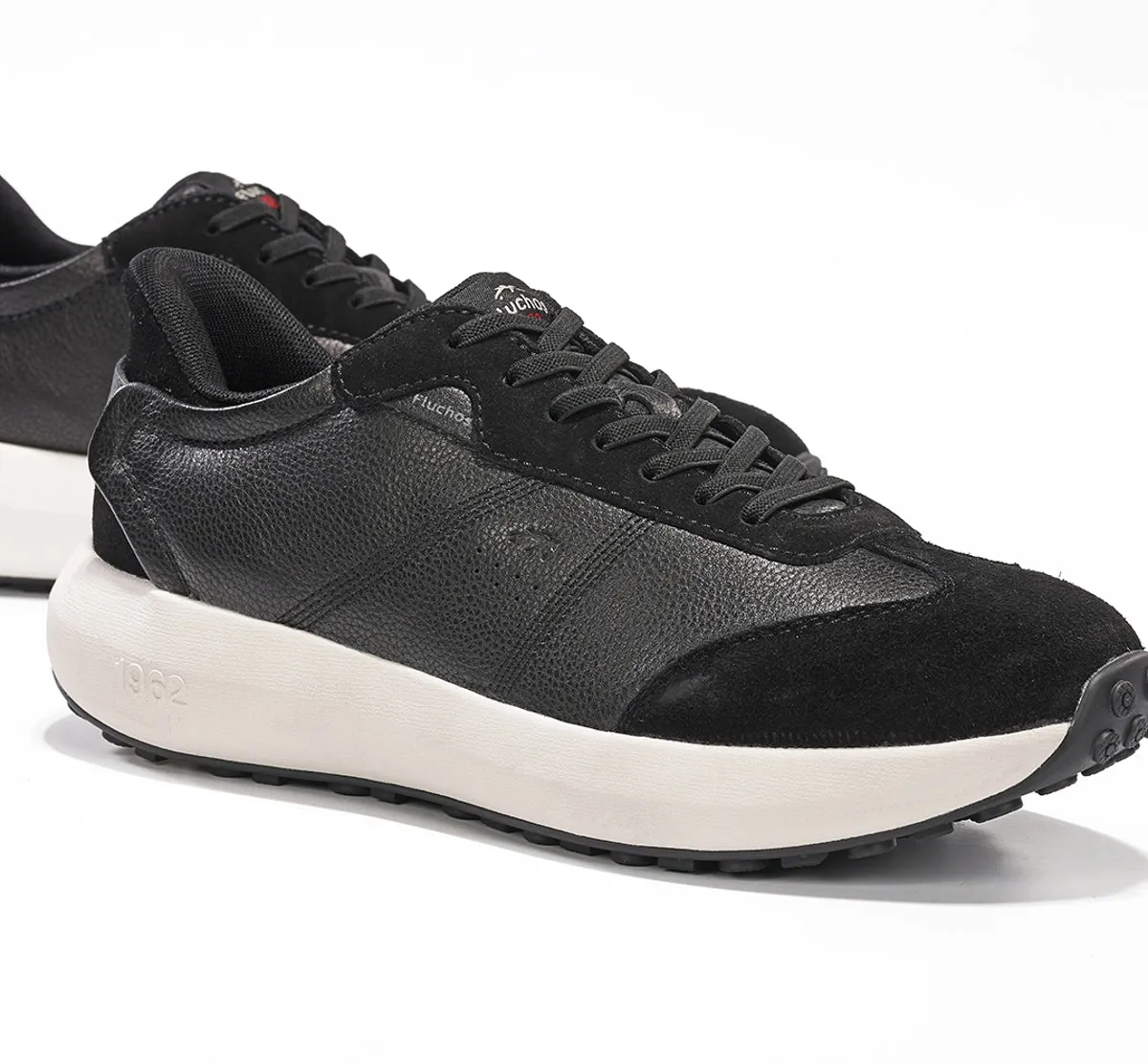 Fluchos Clay F2557 sneakers uomo nere pelle leggera