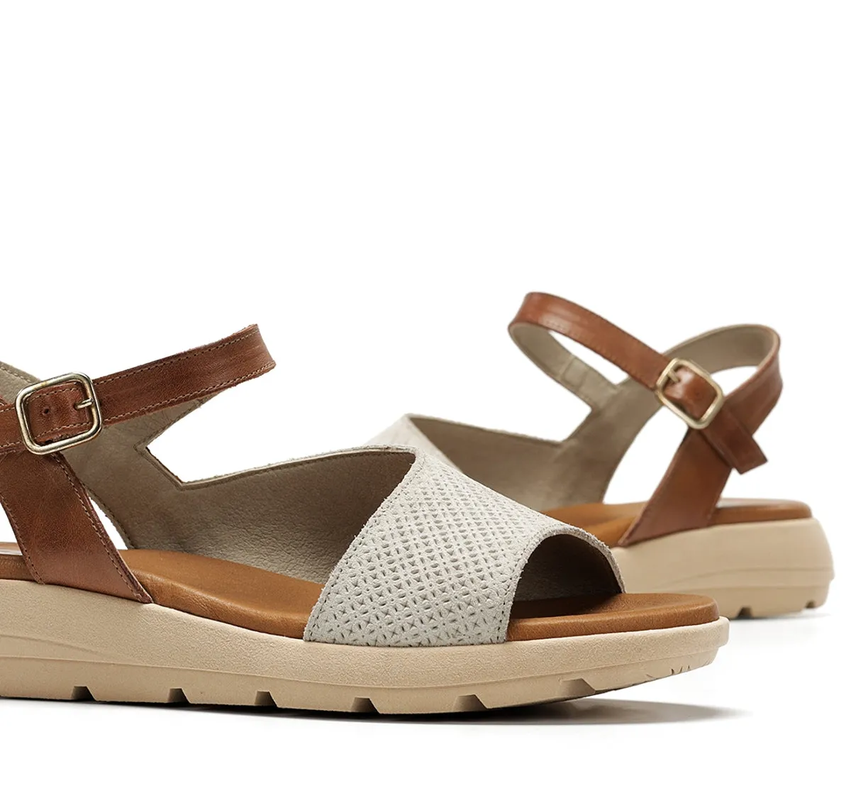 Fluchos Gandia D9464 sandali donna taupe