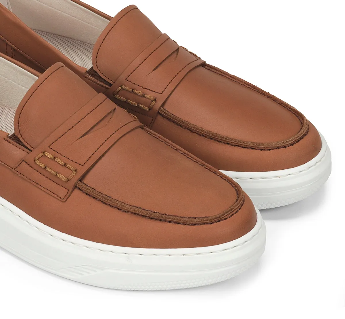 Fluchos Boston F2224 mocassino uomo marrone leggero
