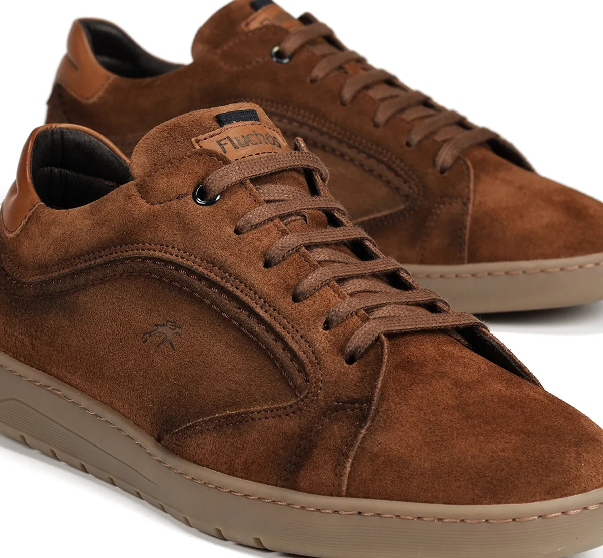 Fluchos Leo F1721 Sneaker Marrone Retro Uomo