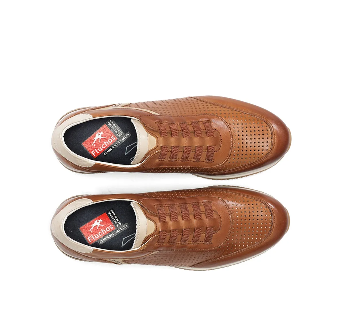 Fluchos Samir F2189 sneakers marroni pelle uomo