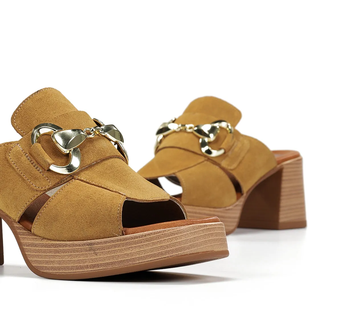 Fluchos Diamond D9284 sandali donna marrone tacco