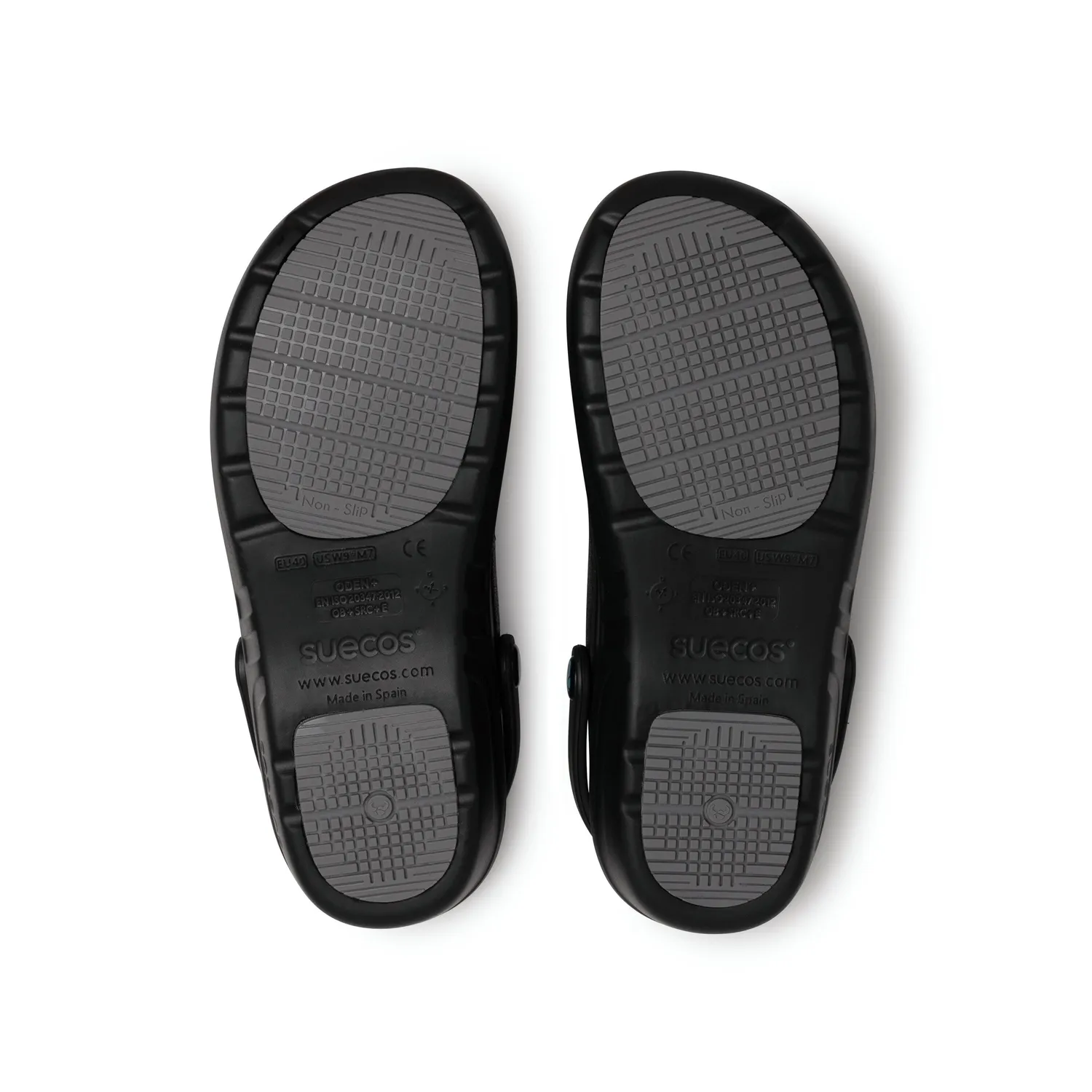 Suecos Oden+ zoccoli unisex neri antiscivolo