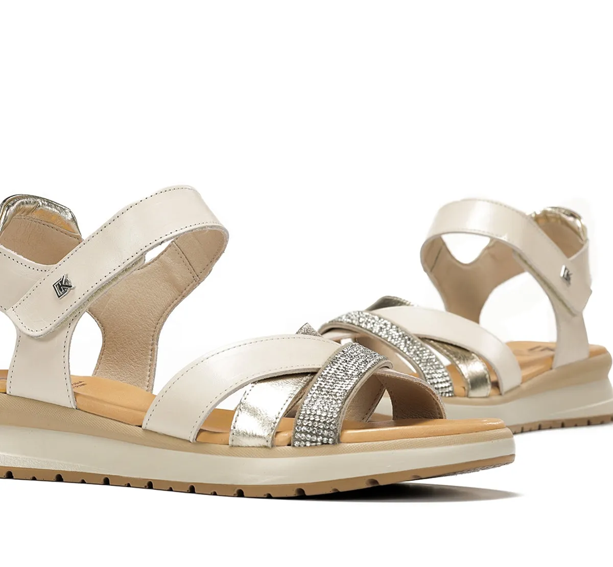 Fluchos Ter D9728 Sandali Bianco Comodi