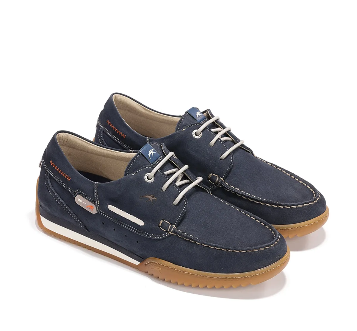 Fluchos Bruno F2434 scarpe barca uomo blu grip