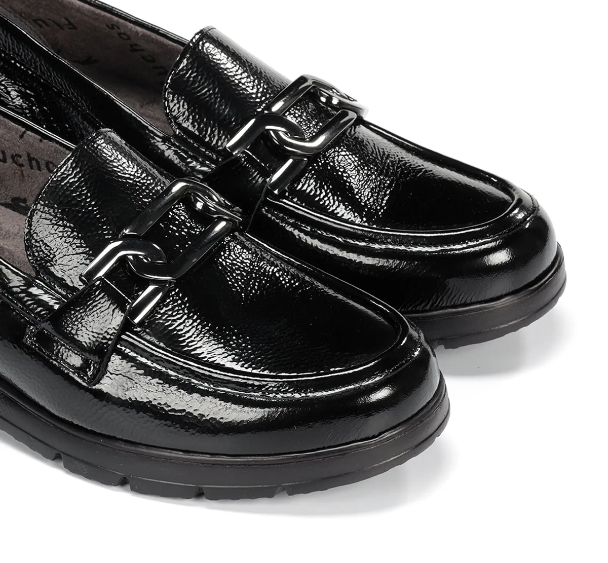Fluchos Gladis F1794 mocassino nero donna leggero