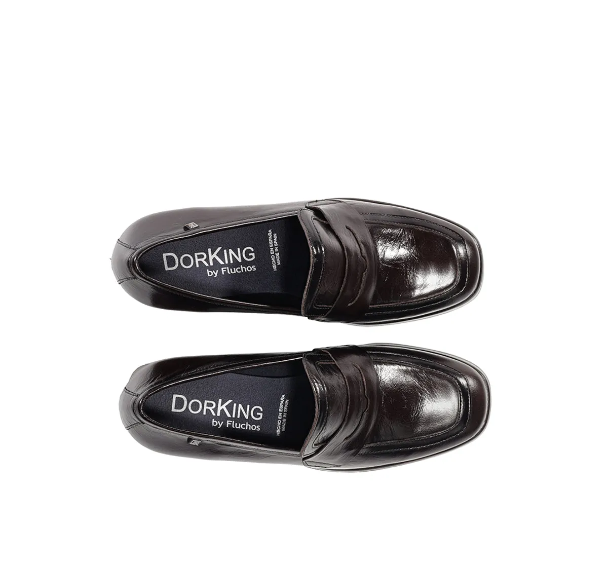 Fluchos Cristel D9334 mocassini donna marroni platform