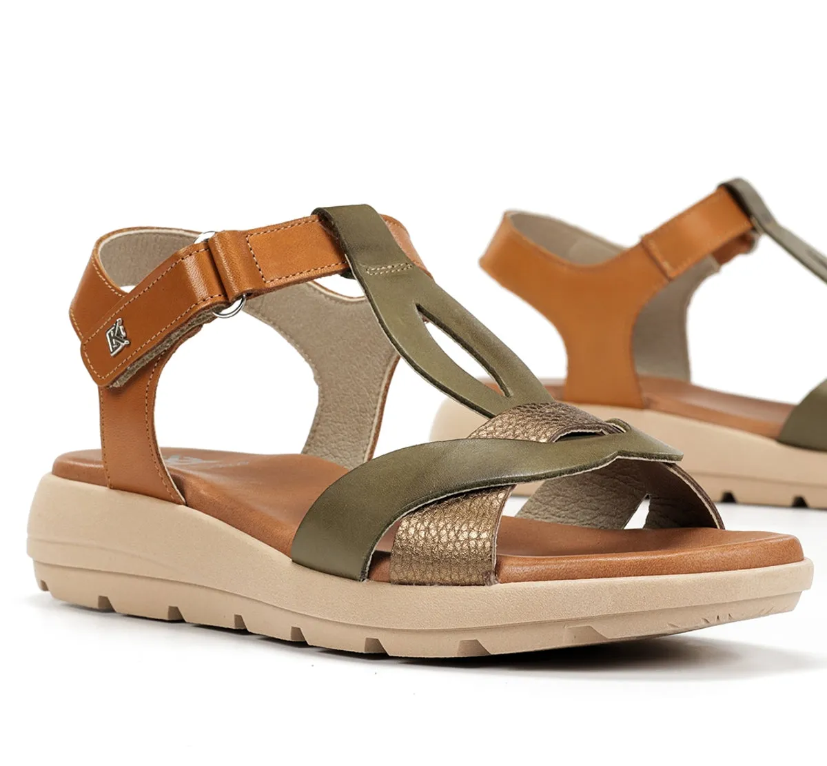 Fluchos Gandia D9466 sandalo donna verde