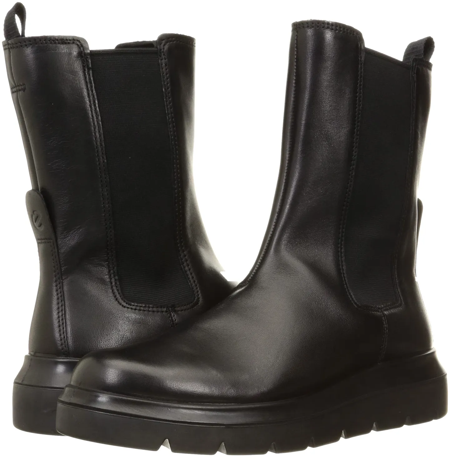 Ecco Nouvelle stivali Chelsea donna nero 35 EU suola alta