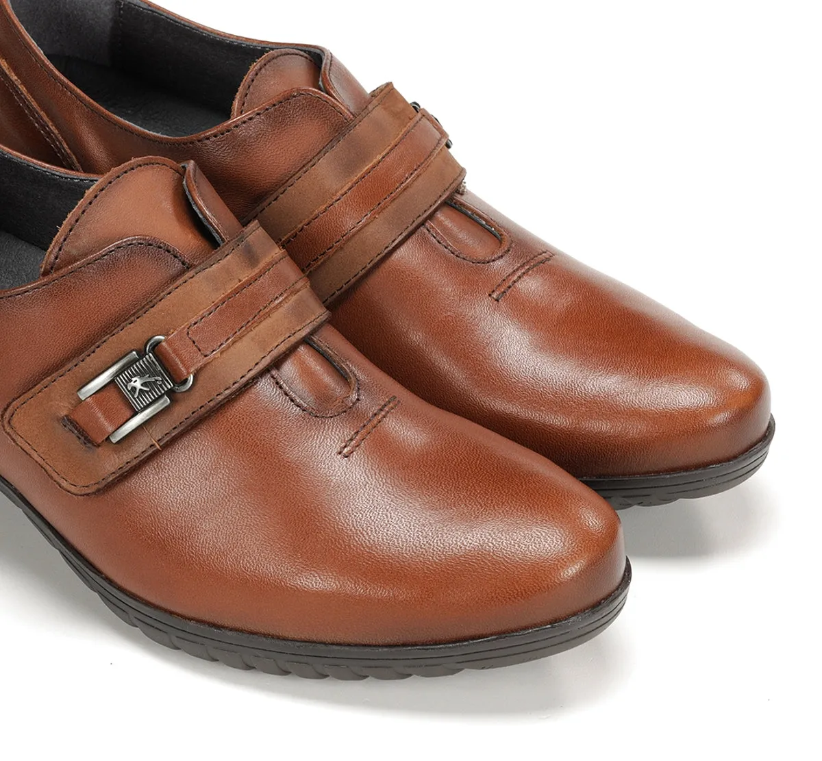 Fluchos Charis F0587 scarpe marroni donna tacco medio