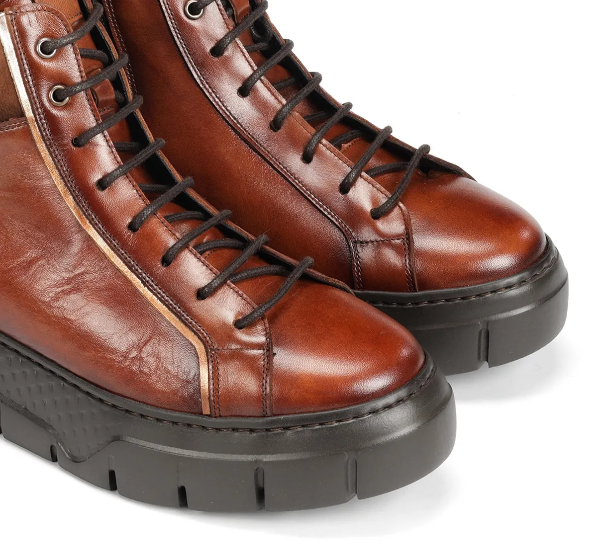 Fluchos Ilia F2304 stivaletti donna marroni lacci