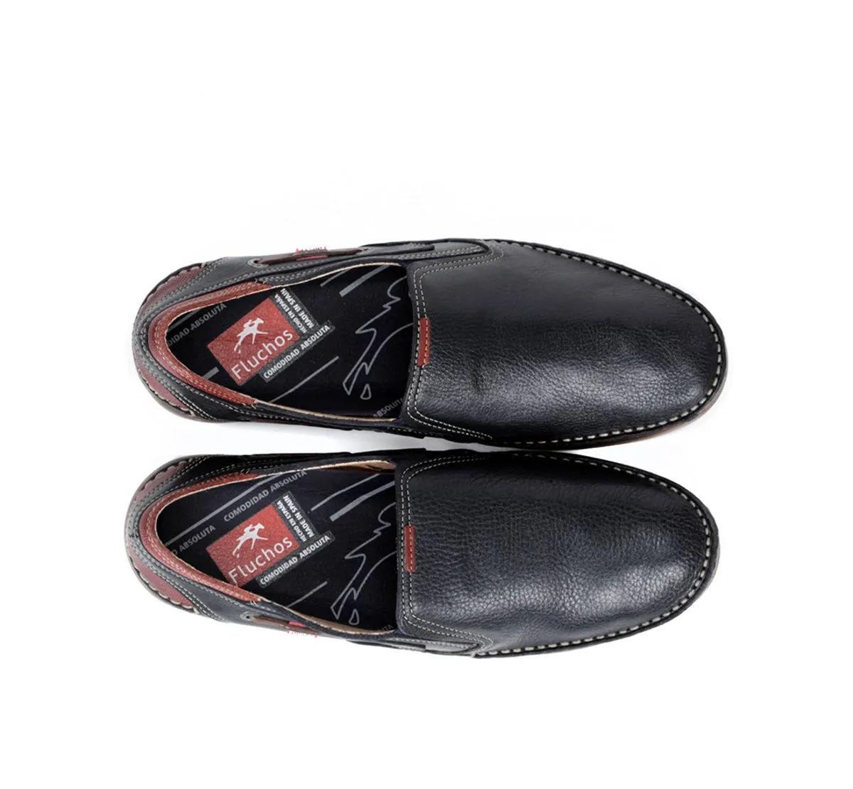 Fluchos Mariner 9883 slip on uomo blu cuciture