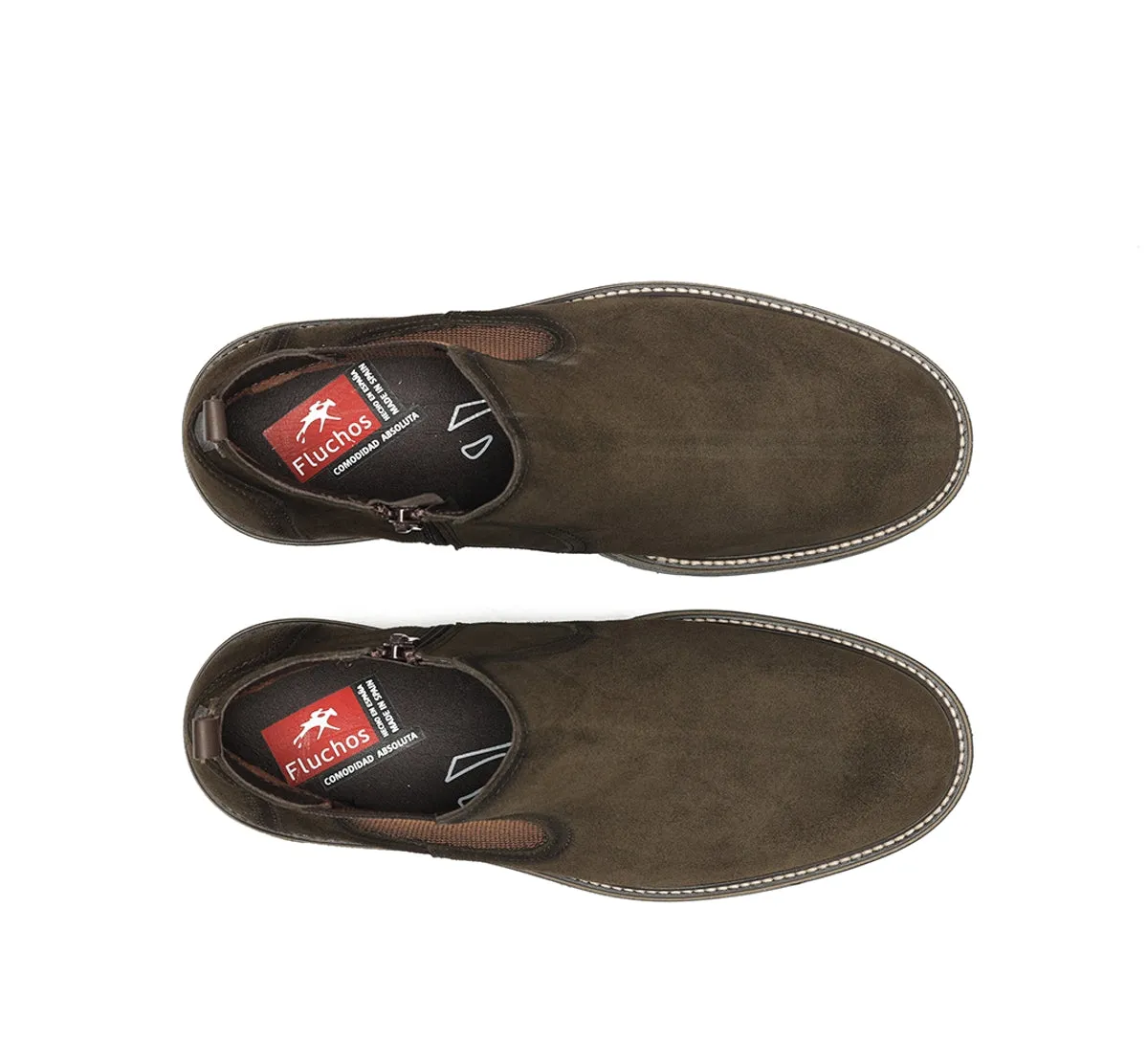 Fluchos Buggy F2323 Stivaletto Uomo Verde Elegante