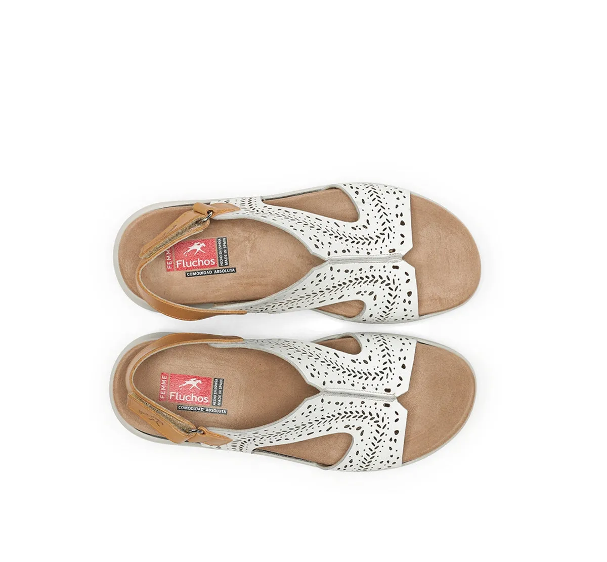 Fluchos Yagon F1481 sandalo bianco donna classico