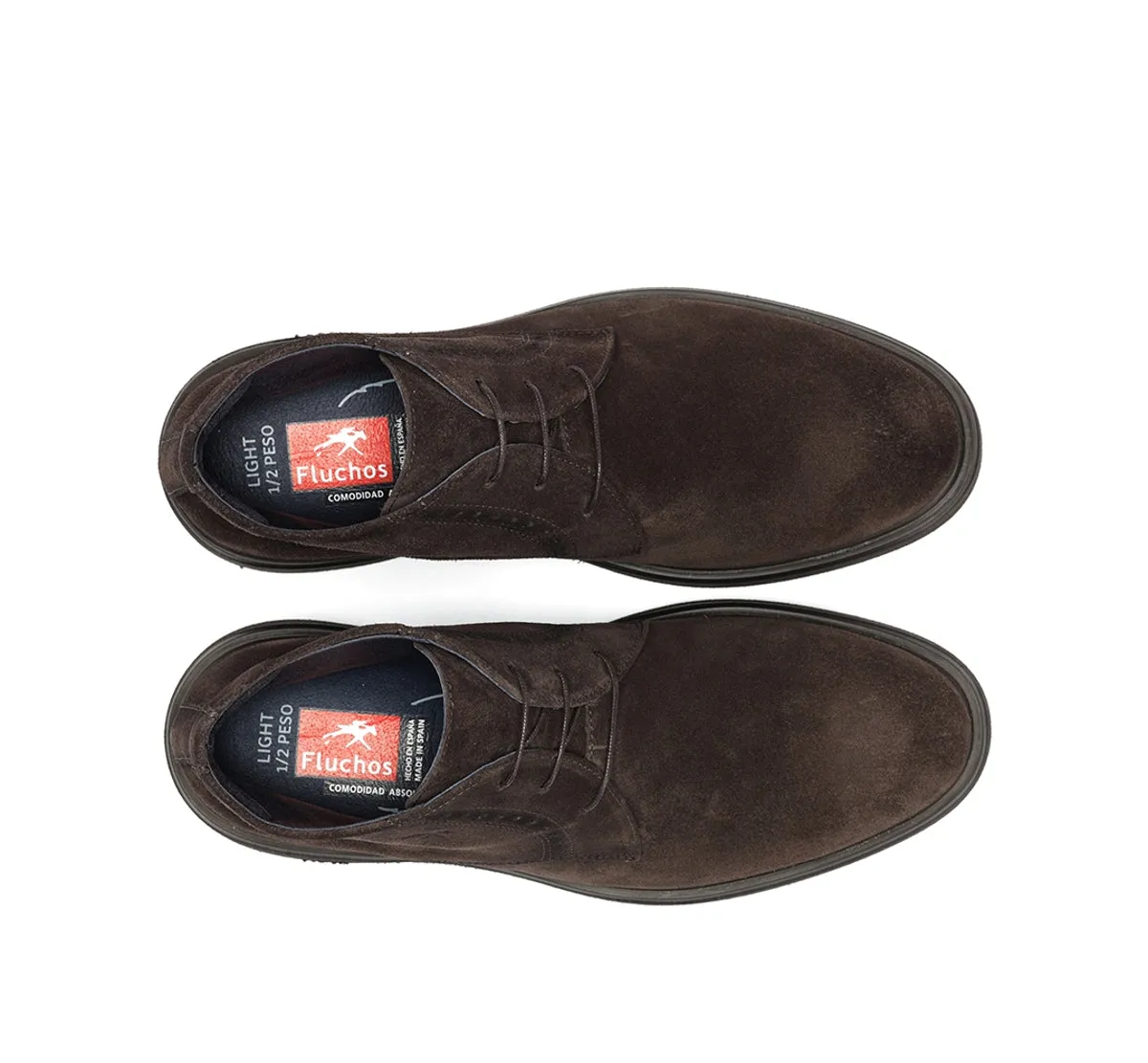 Fluchos Belgas F0772 stivaletti marroni uomo leggeri