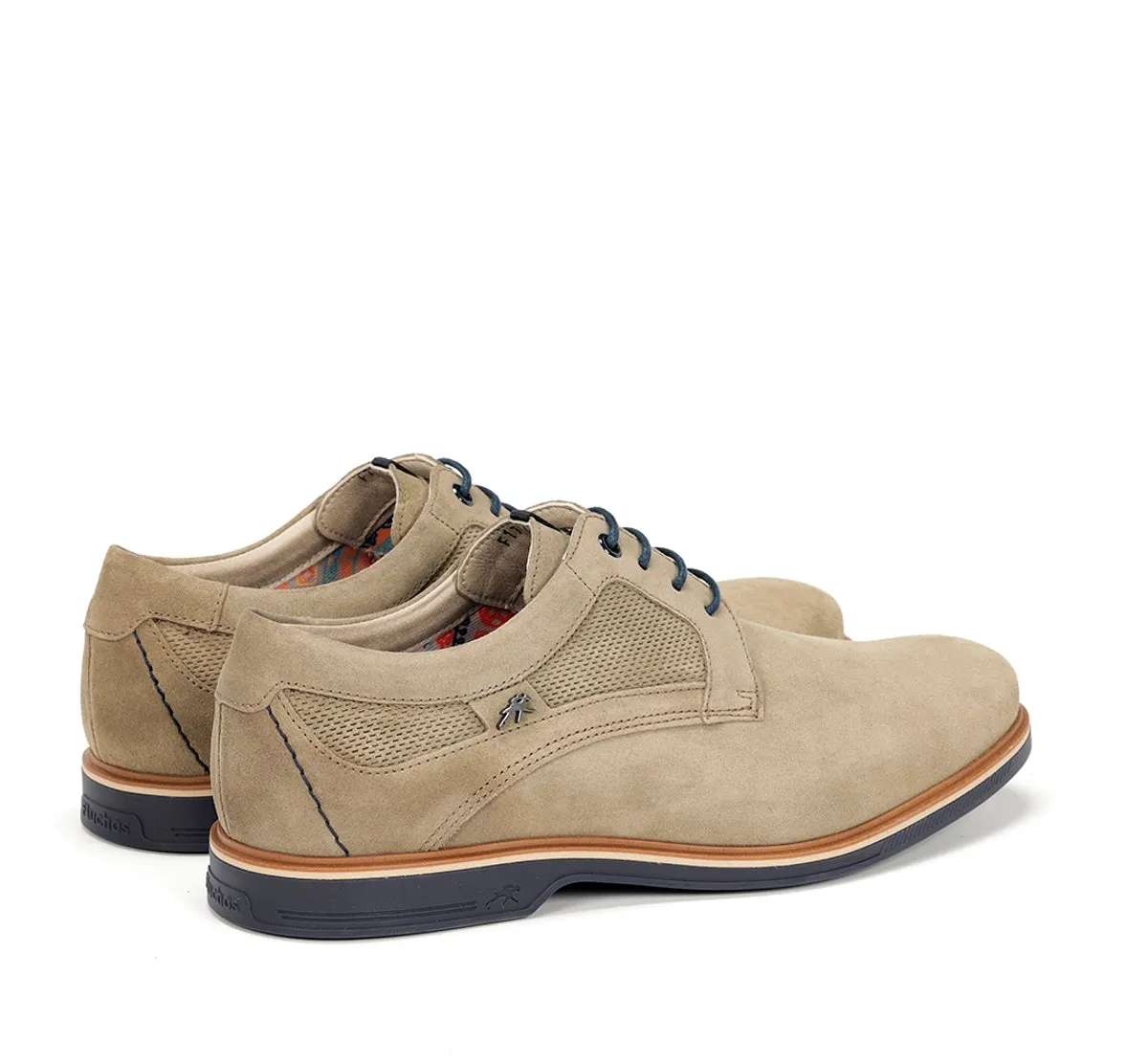 Fluchos Tristan F1744 scarpe uomo beige pianta larga