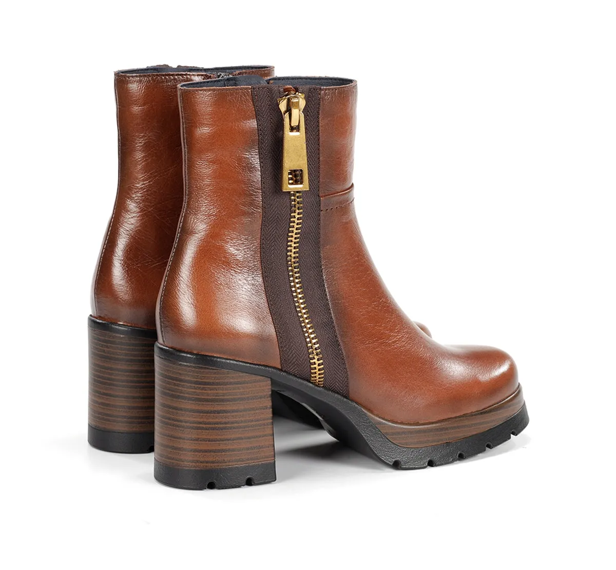 Fluchos Safe D9413 stivaletti donna marrone tacco