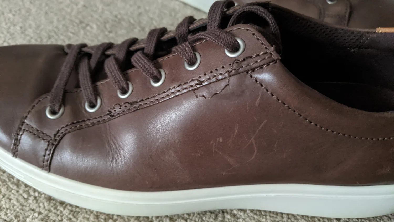 Ecco Soft Classic sneaker uomo 43 EU pelle cognac