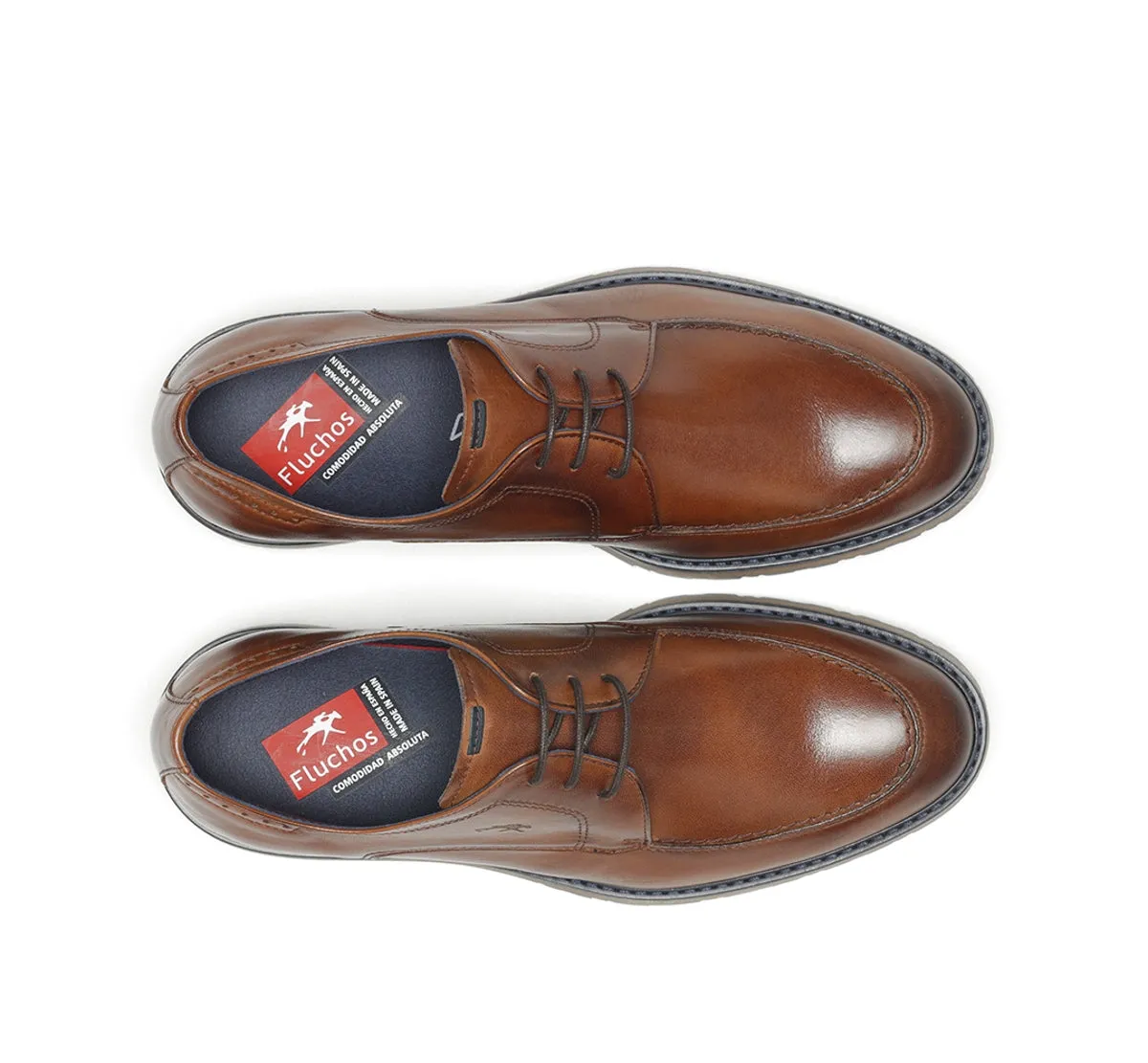 Fluchos Ulrich F1872 scarpe eleganti marroni uomo