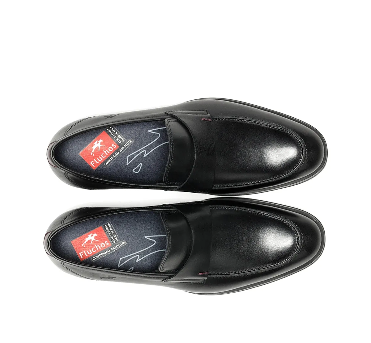 Fluchos Asgard F1890 mocassini uomo neri pelle