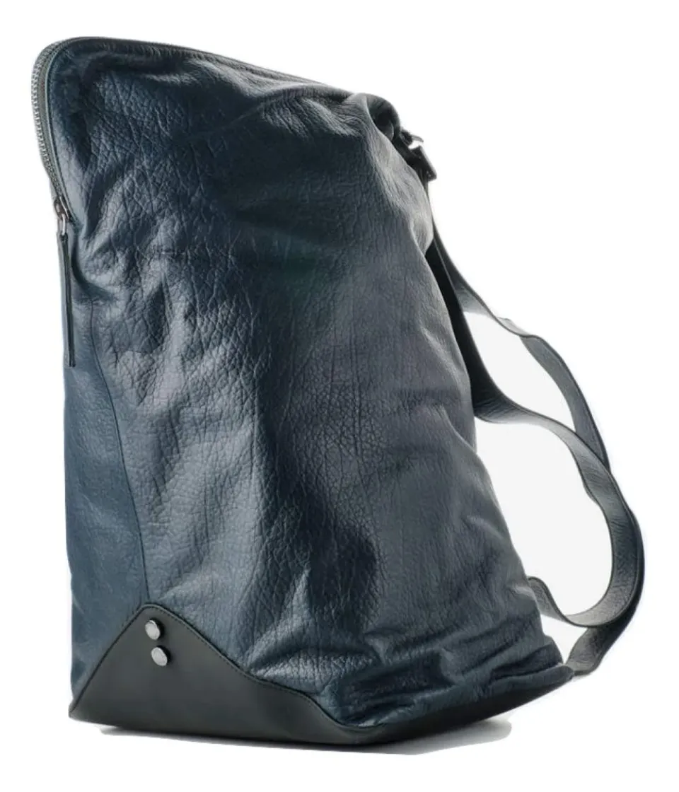 Alexander Smith zaino pelle bottalata tessuto 27 cm made in Italy