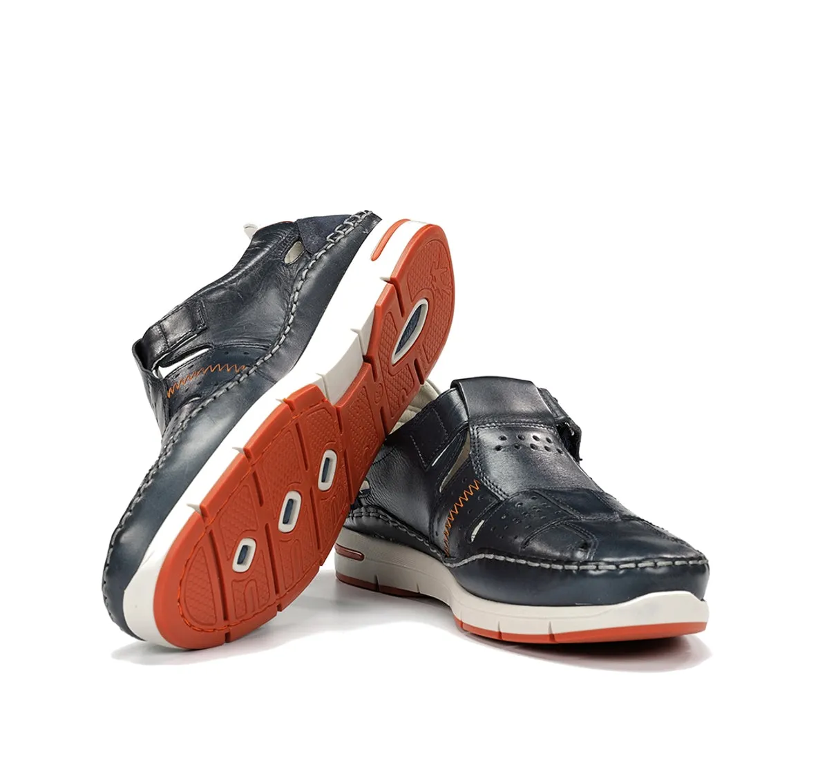 Fluchos Yannic F1444 sandali uomo blu con lacci