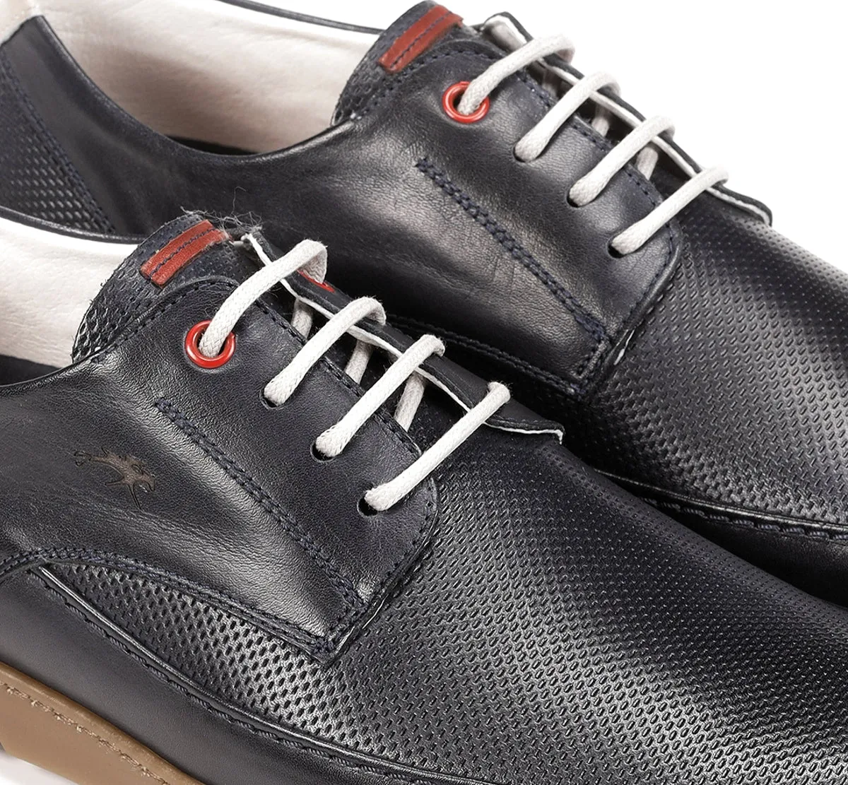 Fluchos Barry F1156 Scarpe Uomo Blu Allacciate Casual