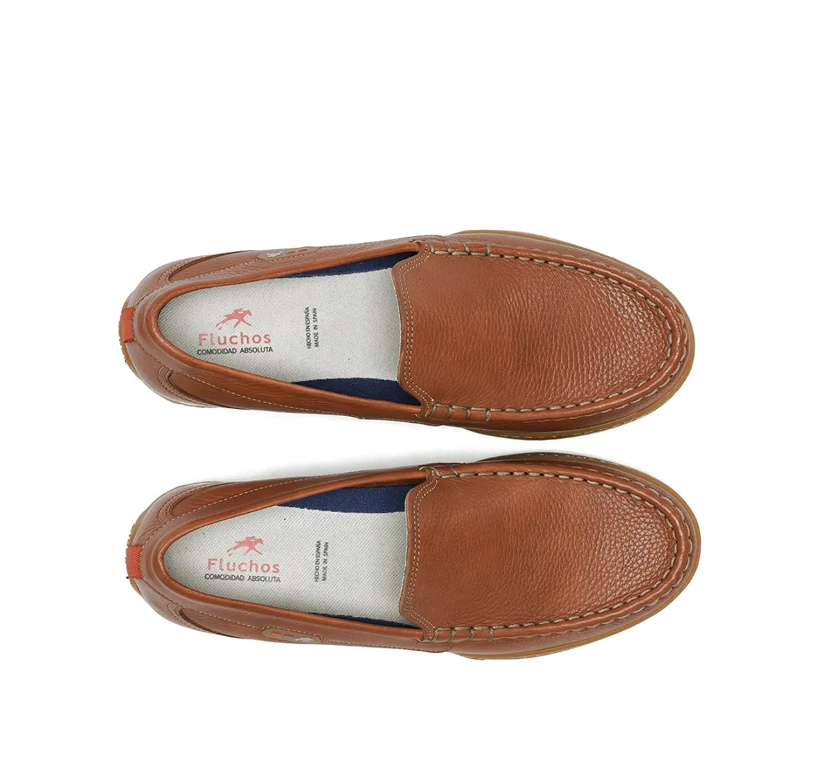 Fluchos Bruno F2432 mocassino uomo marrone suola grip