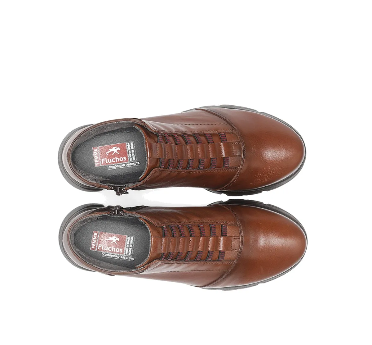 Fluchos Bona F1358 stivaletti donna marroni leggeri