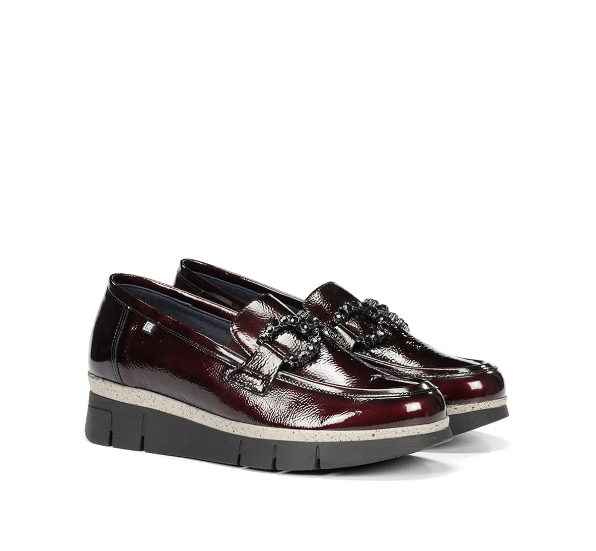 Dorking India D9325 mocassini donna bordeaux