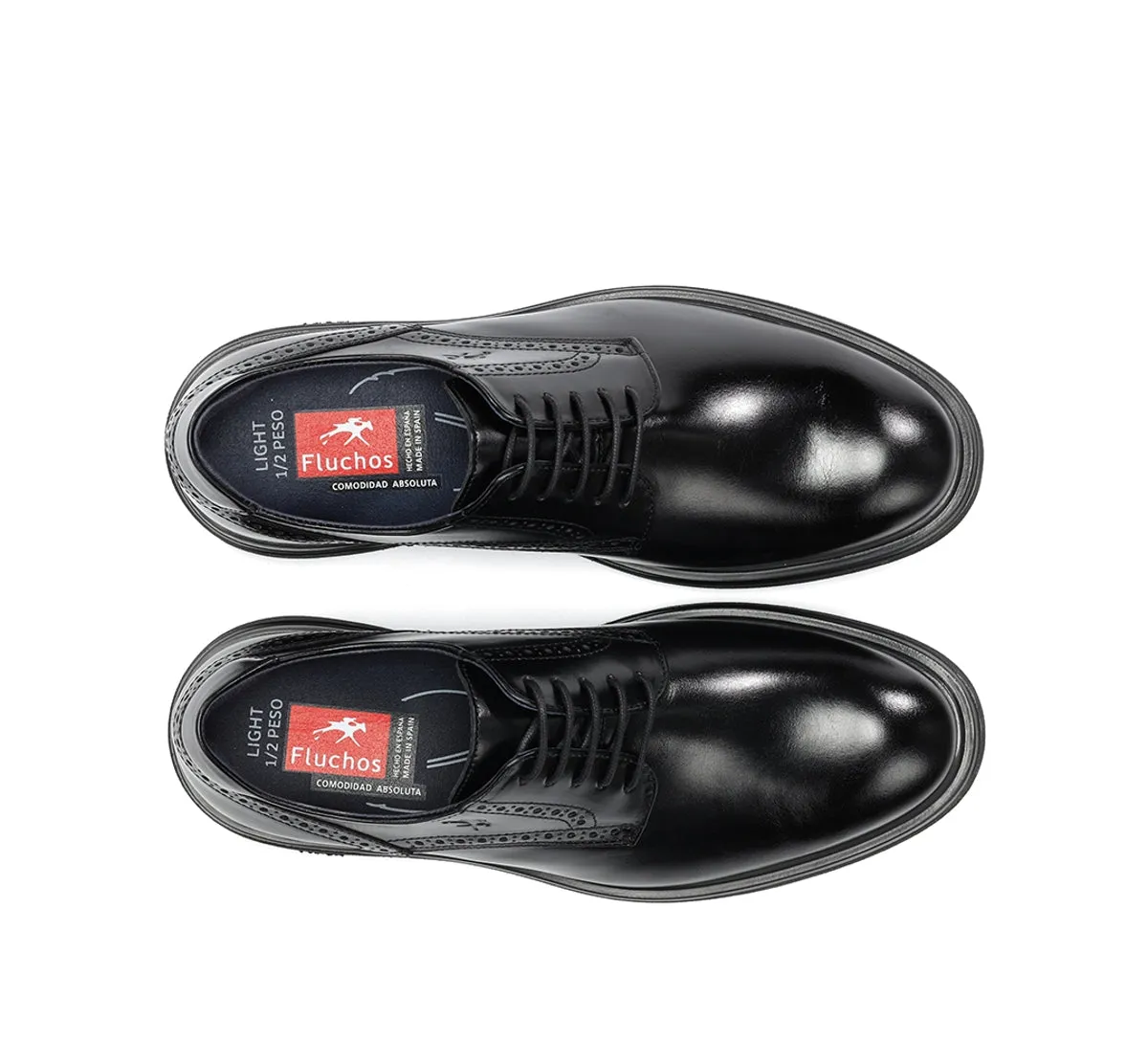 Fluchos Belgas F0630 scarpa uomo nero elegante