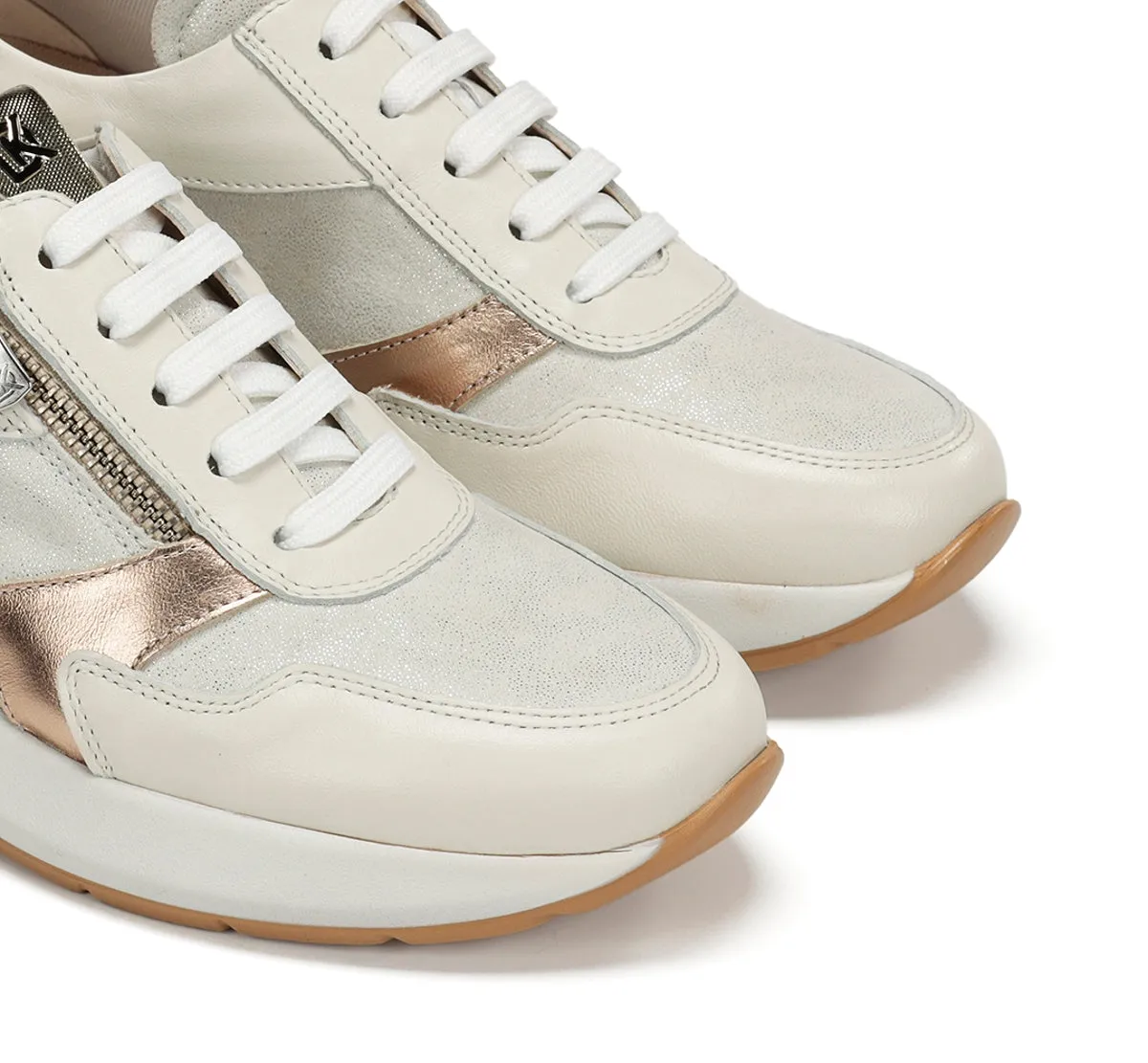 Fluchos Flix D9673 sneakers bianche donna con zeppa