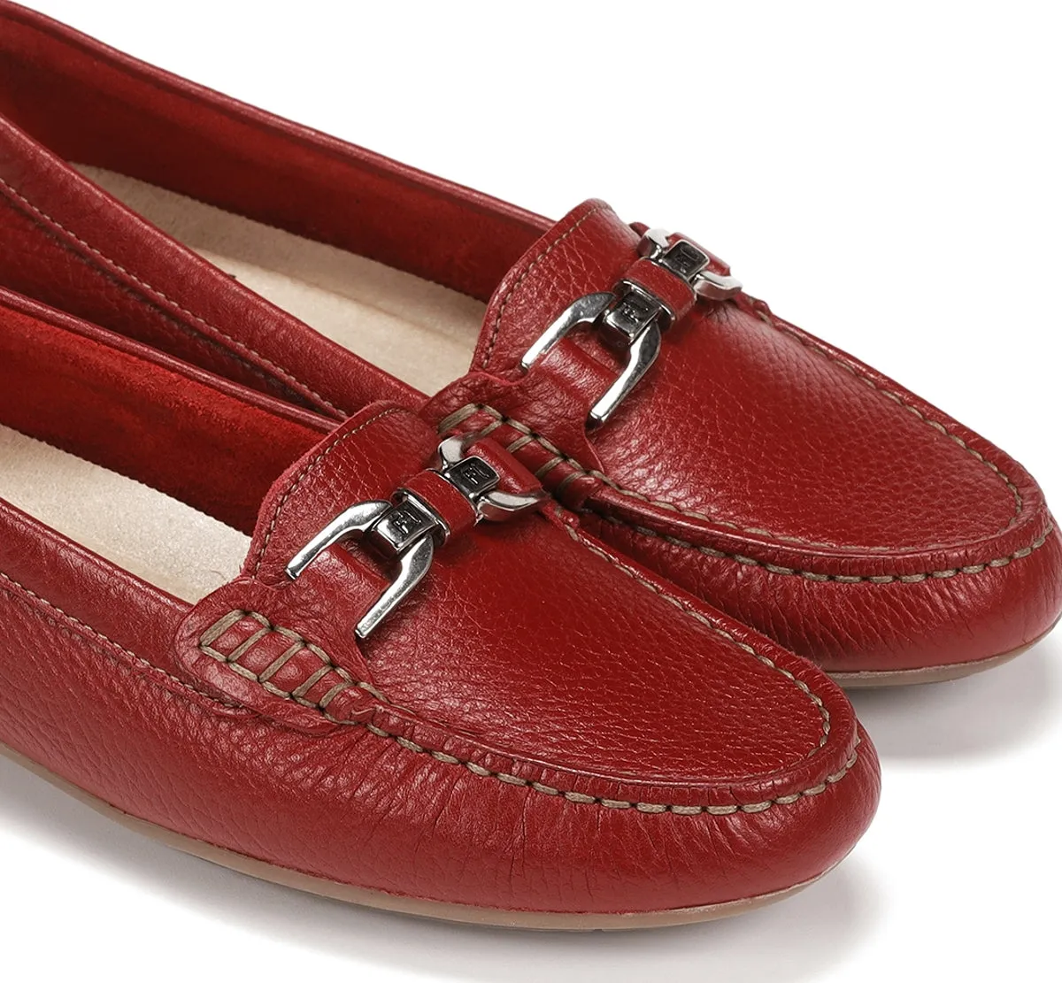 Fluchos Bruni F0804 Mocassini Donna Rossi Pelle