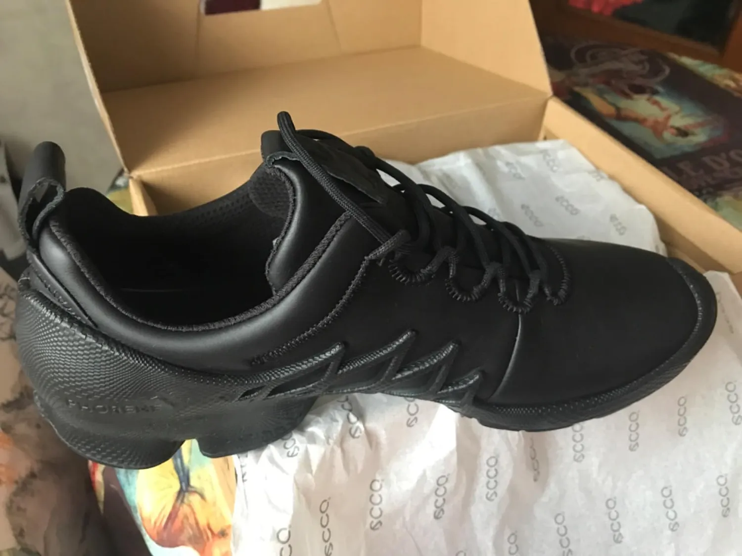 Ecco Biom Aex sneakers uomo 43 EU pelle nera