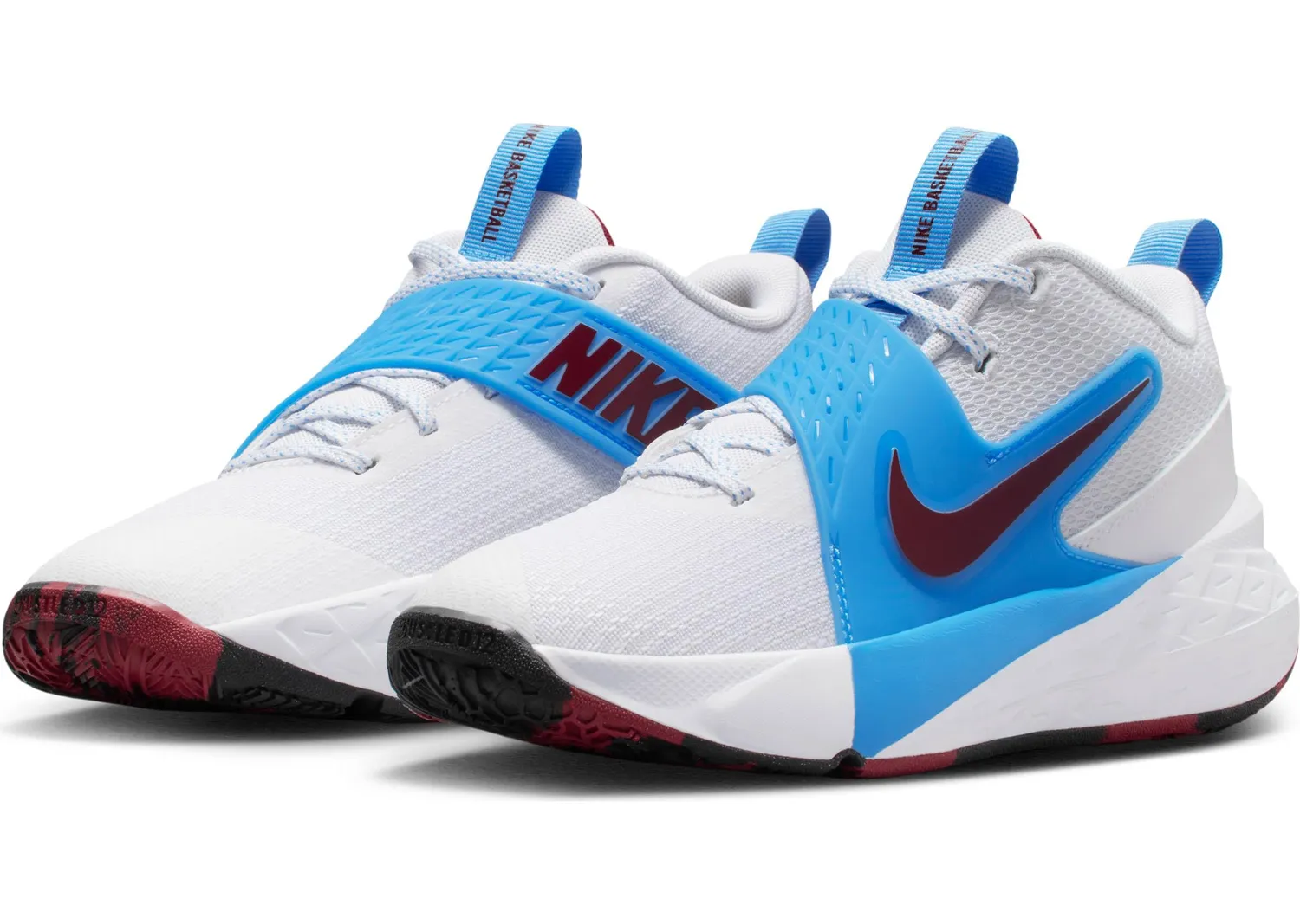 Nike Team Hustle D 12 scarpe basket bambino con strappo