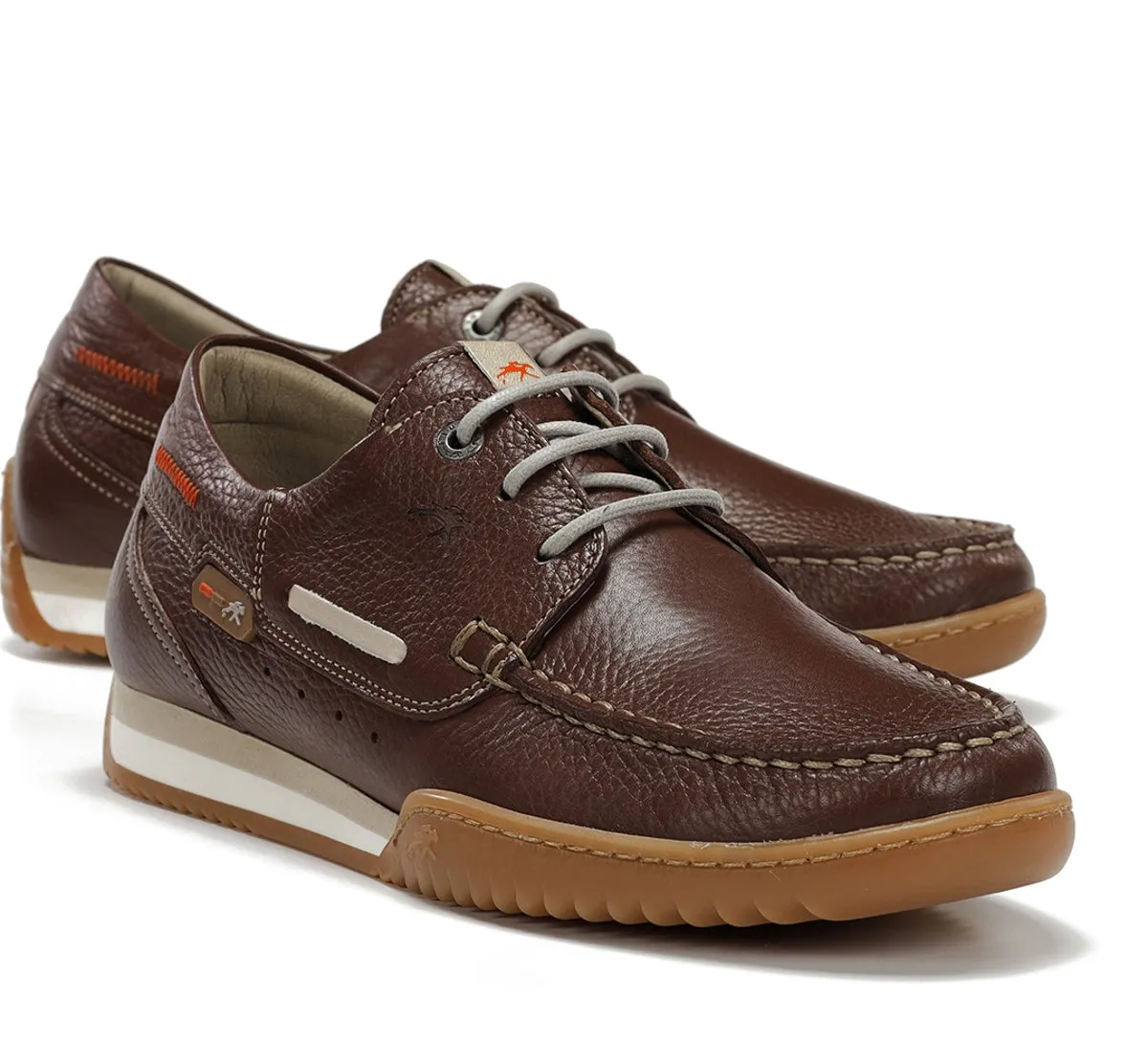 Fluchos Bruno F2434 scarpe barca marroni uomo