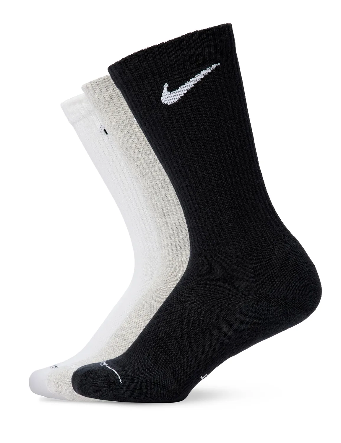 Nike Elevated Crew calzini 3 paia L marroni cotone