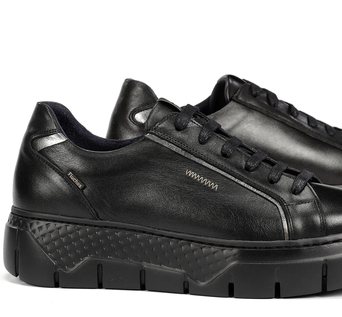 Fluchos Ilia F2305 sneakers donna nere con zeppa