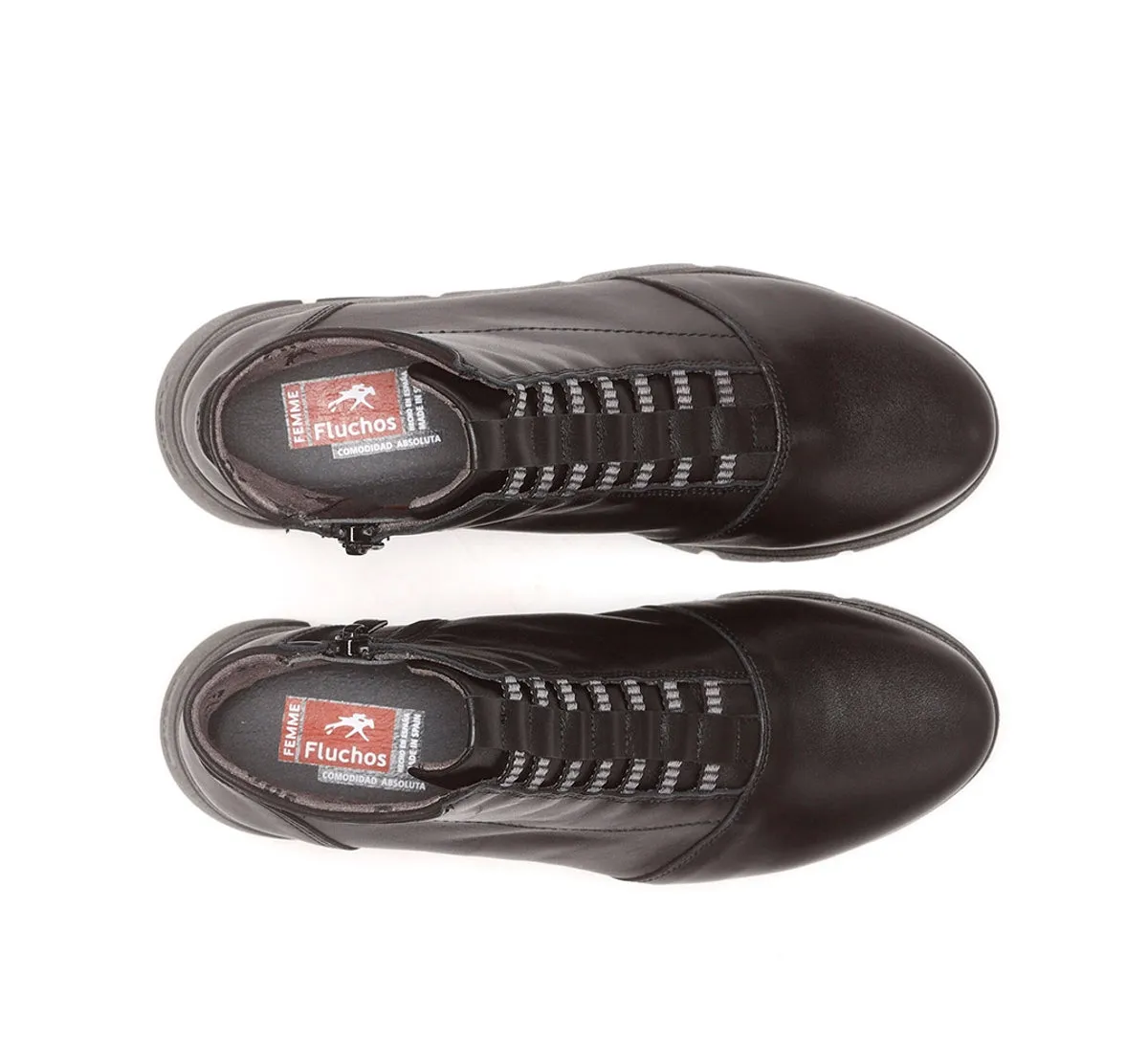 Fluchos Bona F1358 tronchetti donna neri comodi