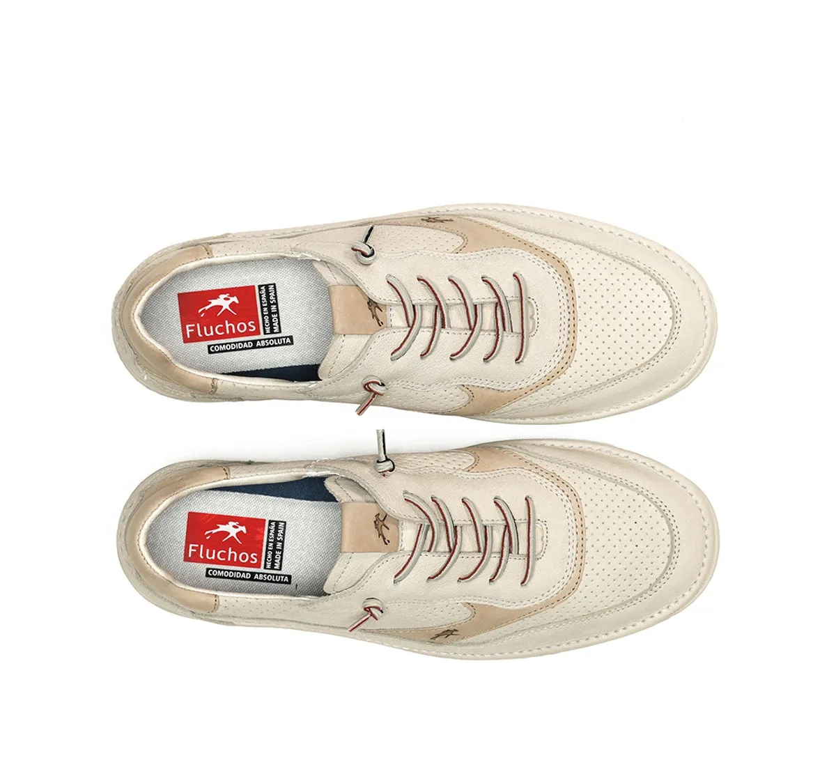 Fluchos Leo F1943 sneakers uomo taupe suola gomma
