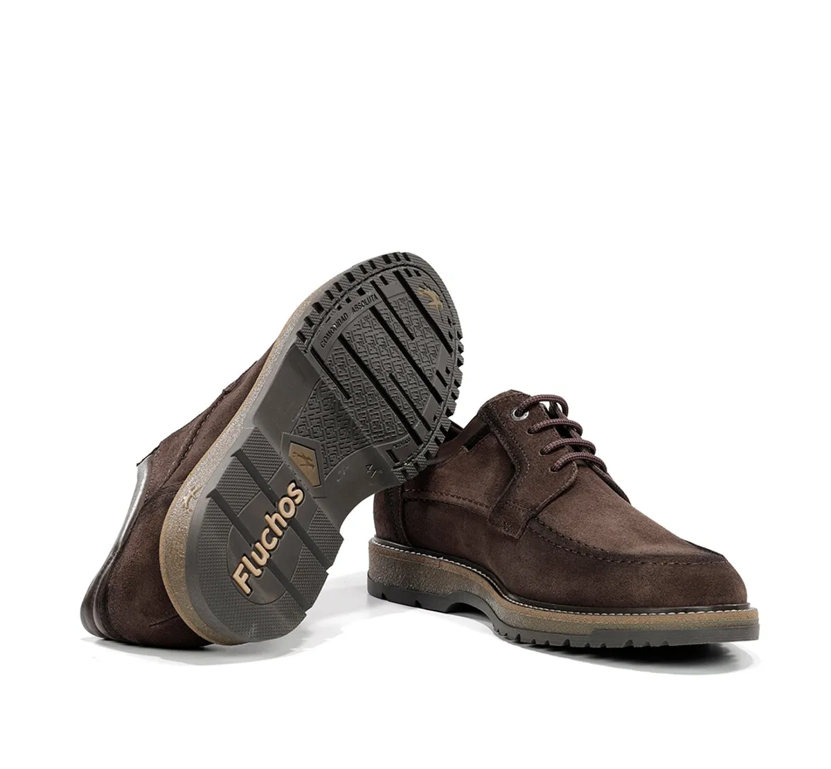 Fluchos Buggy F2320 scarpe uomo marroni eleganti
