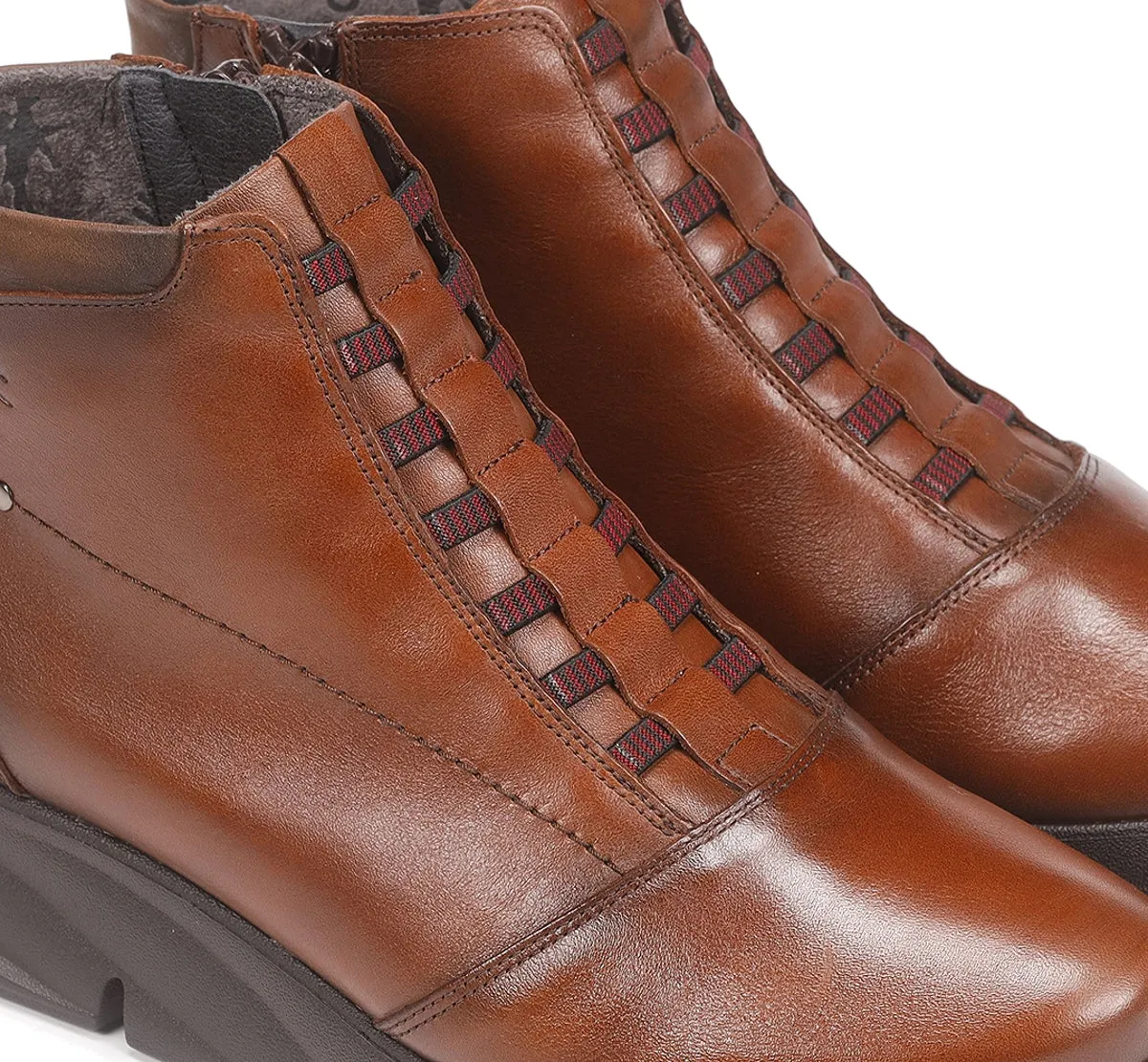 Fluchos Bona F1358 stivaletti donna marroni leggeri