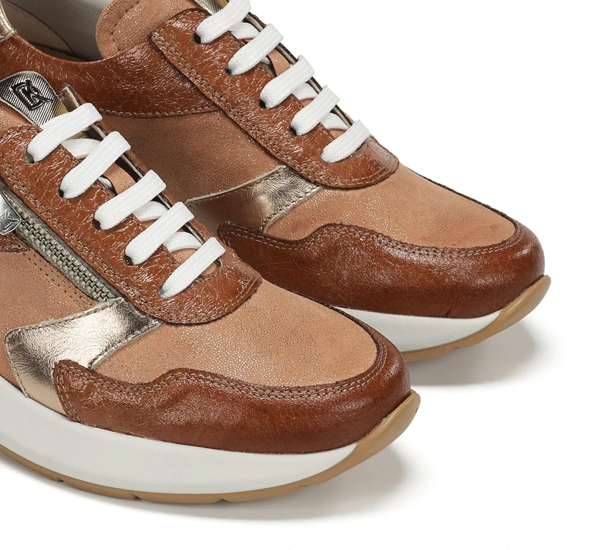 Dorking Flix D9673 sneakers donna marroni zeppa