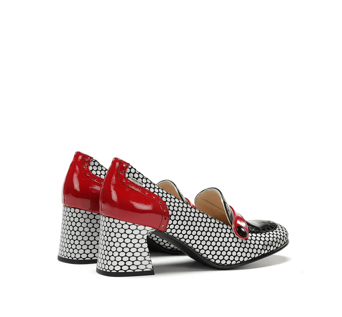 Fluchos Daci D9676 mocassini donna neri tacco