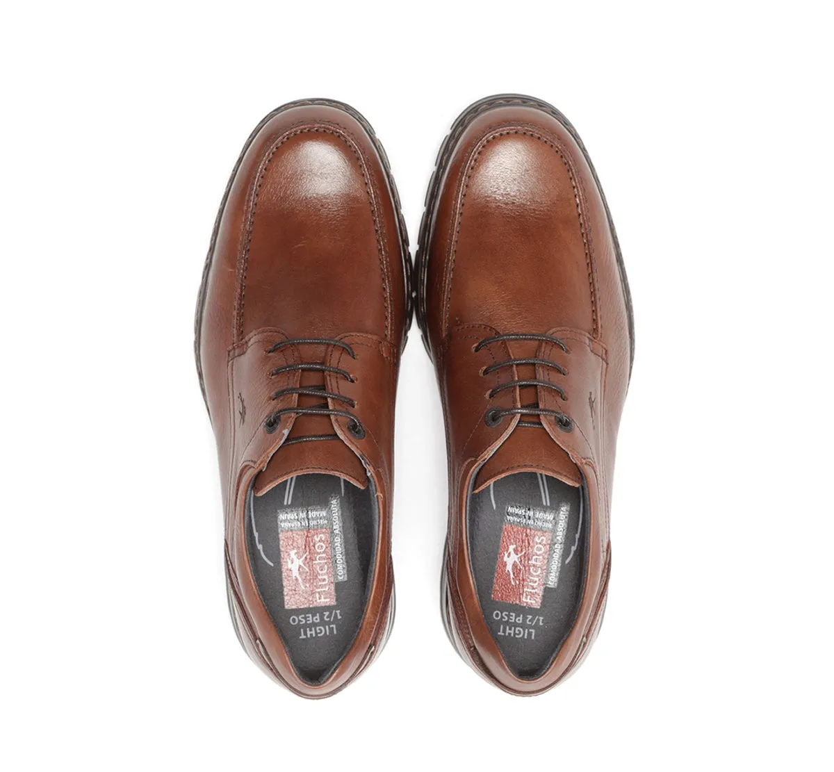 Fluchos Crono 9142 scarpe uomo marrone comode